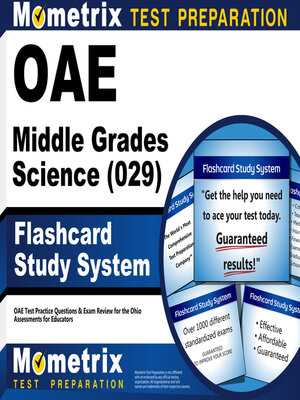 cover image of OAE Middle Grades Science (029) Flashcard Study System